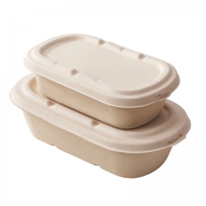 Biolagundatav Toidupakend Maisitärklis Pakiv Lõuna-Karp Kompaktuaalne Mikrolaineline Clamshell Take Food Containerid