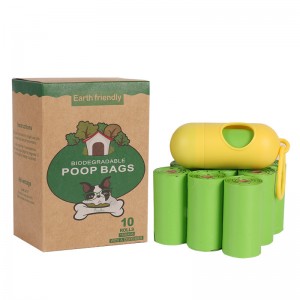 Kogu müügikomponent Ühekordselt kasutatav lemmiklooma kakakott Eco Friendly Dog Poop Bags maisitärklis Biolagundatavad kotid