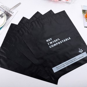Kohandatud konstruktsioon Kompolable Postage Bag Eco Friendly Cornstreaklis Mailer Bag Biolagundatav Express Bag